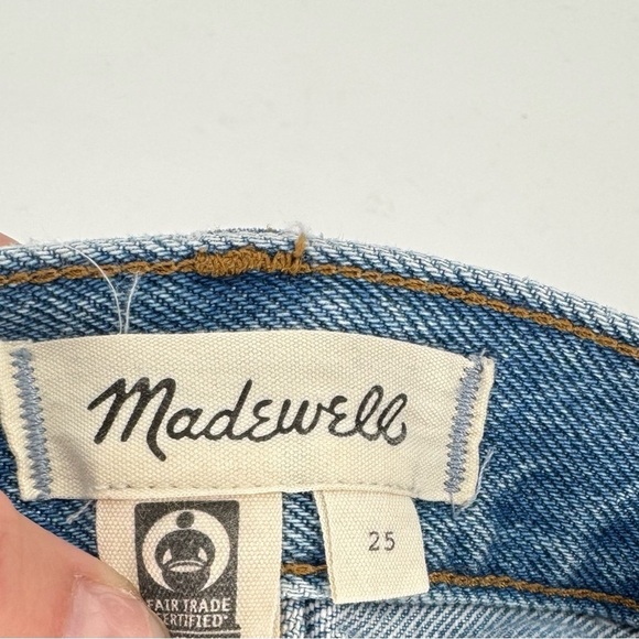Madewell Button Fly Rigid Denim Jean Mini Skirt - Picture 11 of 14